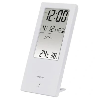 Abbildung von Hama Thermometer/Hygrometer &quot;TH 140&quot;, mit Wetterindikator Innenwetterstation
