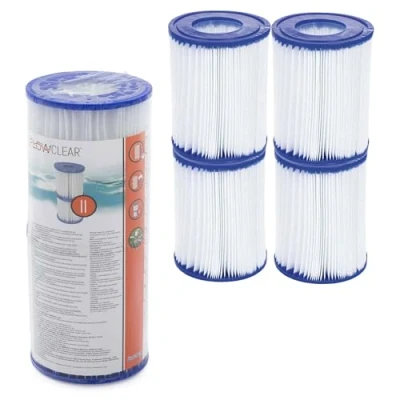 Abbildung von 4 Stück Bestway Filter Kartuschen für Pool Swimmingpool Pumpen Gr. 2