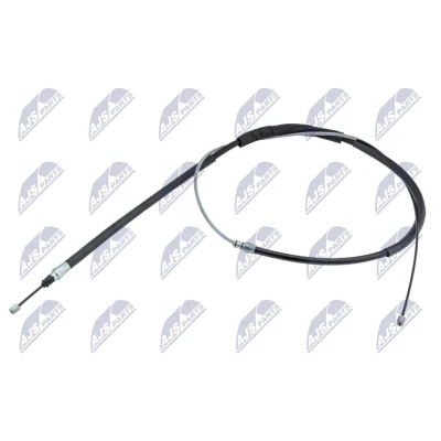 Abbildung von NTY HLR RE 014 Handbremsseil hinten links, rechts 2070, 1080 Scheibenbremse RENAULT: SCENIC 2, MEGANE 2 Kombi, Stufenheck