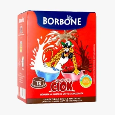 Abbildung von 96 Kaffee Kapseln borbone Kompatibel lavazza A Modo Mio Ciok Kindergetränk Schokodrink Milch Und Schokolade L&#039;Emporio