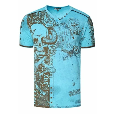 Abbildung von Rusty Neal Tshirt print, Größe: Large, Türkis
