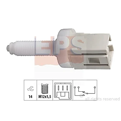 Abbildung von EPS 1.810.077 Bremslichtschalter mechanisch M12x1,5 Made in Italy OE Equivalent