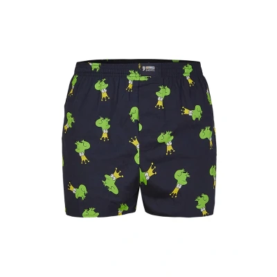 Abbildung von Happy Shorts Wijde Kikker MET Kroon Print Boxershorts, Herren, Größe: Large, Blue