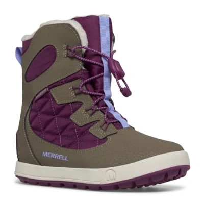 Abbildung von Merrell Unisex Snowboot/Winterstiefel für Kinder, Größe: 38, Truffle/plum Schuhe
