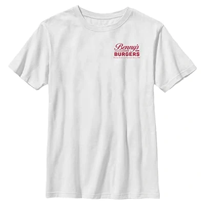 Abbildung von Stranger Things Benny&#039;s Burgers YTH Crew neck White 152