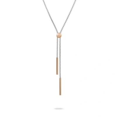 Abbildung von Liebeskind Berlin Halskette LJ 1554 N 85 Bicolor Silber, IP Roségold