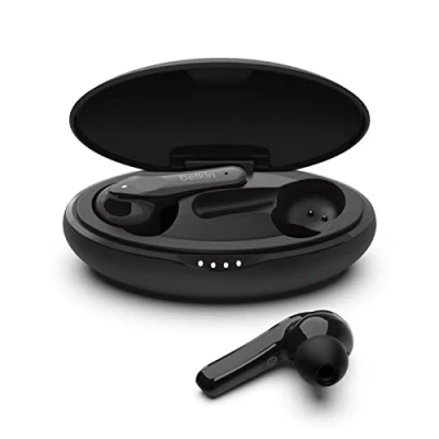 Abbildung von Belkin Soundform Move Plus In Ear Kopfhörer Bluetooth Schwarz Kunststoff