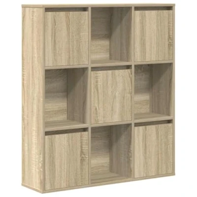 Abbildung von vidaXL Bücherregal Sonoma Eiche 89x24x101,5 cm Holzwerkstoff, Bücherschrank, Lagerregal, Regal, Lagerschrank, Schrank, Aufbewahrungsschrank