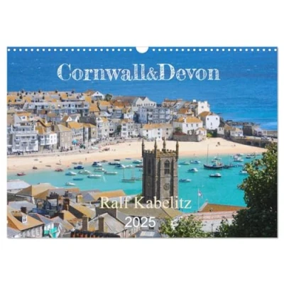 Abbildung von Cornwall &amp; Devon 2025 (Wandkalender DIN A3 quer), CALVENDO Monatskalender
