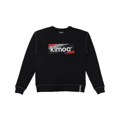 Abbildung von KIMOA Gestreiftes Logo schwarz Sweatshirt, XL XXL