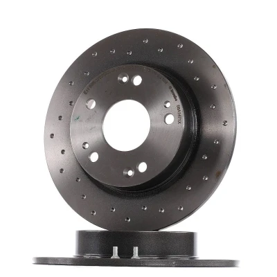 Abbildung von BREMBO XTRA LINE 08.A147.1X Bremsscheibe 260 9 5 voll, gelocht beschichtet mit Schrauben HONDA: CIVIC 8 Hatchback, Stufenheck