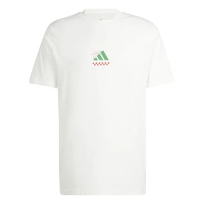 Abbildung von adidas Herren Lounge Pizza Graphic T Shirt, Off White, S