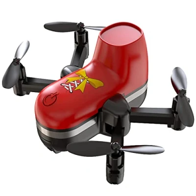 Abbildung von OBEST Neues Mini Drohne für Kinder Spielzeug, FernsteuerDrohne die Landluft, RC Fliegenschuhe Quadrocopter mit 2 Akkus, Höhenhaltemodus Kopflos Modus, Start/Landung einem Knopfdruck Helikopter