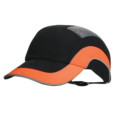 Abbildung von JSP Anstoßkappe, Hardcap A1+, 7 cm langer Schirm, Schwarz/Orange (ABR000 00N 500)