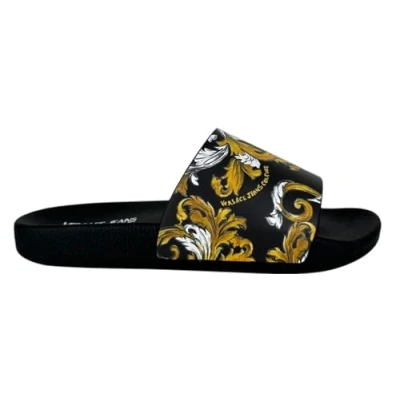 Abbildung von VERSACE JEANS COUTURE Sandale 78VA3SQ3 ZS365 Farbe schwarz G89, G89 Schwarz, 36 EU