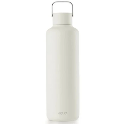 Abbildung von equa Trinkflasche &quot;Timeless Off White&quot;, Leichtgewicht aus Edelstahl, Tragegriff