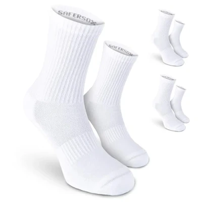 Abbildung von Safersox 3Pck Mückensocken Sportsocken Weiß, Gr. 43 46