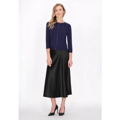 Abbildung von Strickjacke SCHMUDDELWEDDA XS/S / Navy 50% Viscose 28% Polyester 22% Polyamide