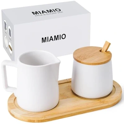Abbildung von MiaMio Milch und Zuckerset Zucker Set mit Deckel, Löffel &amp; Milchkännchen