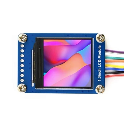 Abbildung von Waveshare 1.3 Inch LCD Module IPS Screen for Raspberry Pi 4B+ 4B 3B+ 3B 2B+ Zero W WH 2 Ardui STM32 ST7789 Driver 240x240 Resolution SPI Interface Display RGB 65K Color 3.3V/5V
