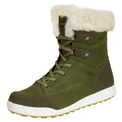 Abbildung von GUGGEN Mountain Winterstiefel HPC56 Damenfellstiefel Damenwinterstiefel Fellstiefel Stiefel Verstärkten Fersenbereich, Kunstfell, wasserdicht, Lederstiefel