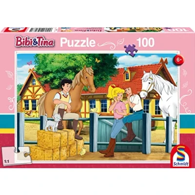 Abbildung von Schmidt Spiele Puzzle Bibi &amp; Tina, Auf dem Martinshof (Kinderpuzzle), 199 Puzzleteile