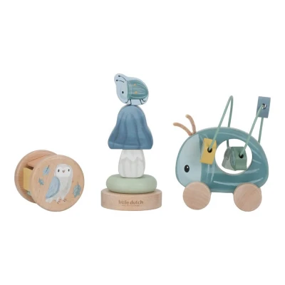 Abbildung von Little Dutch 7256 FSC Holzspielzeug Geschenkset Forest Friends blau