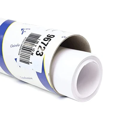 Abbildung von Clairefontaine 96714C Rolle Skizzenpapier Croquis (ideal für Skizzen und Zeichnungen, 200 g, 1,50 x 10 m) weiß