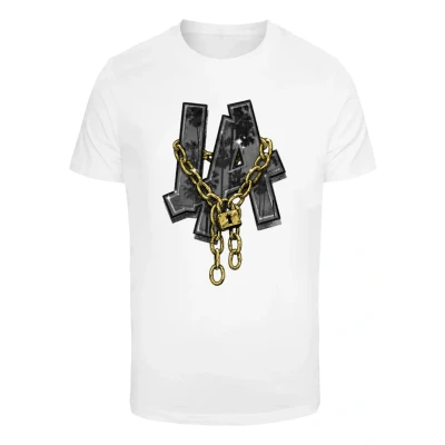 Abbildung von Mister Tee LA Chains Tshirt print, Herren, Größe: 3XL, White