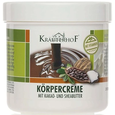 Abbildung von Kräuterhof 5er Vorteilspack Körpercreme mit Kakao und Sheabutter, 5 Dosen a 250ml