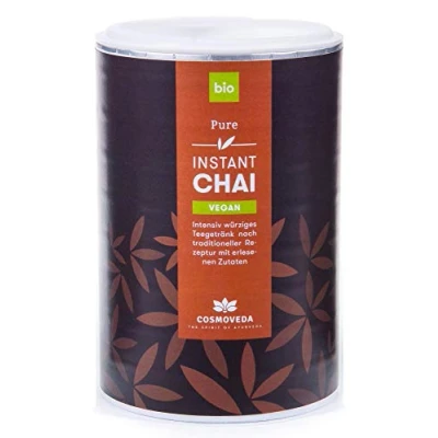 Abbildung von COSMOVEDA Vegan Chai Pure 180g (bio, vegan) Instant Tee mit Reismilchpulver