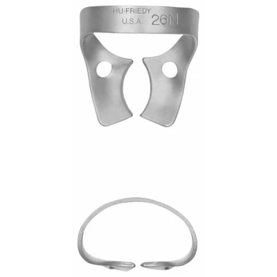 Abbildung von Kofferdam Klammer Satin Steel Figur 26 UK Molaren Stück