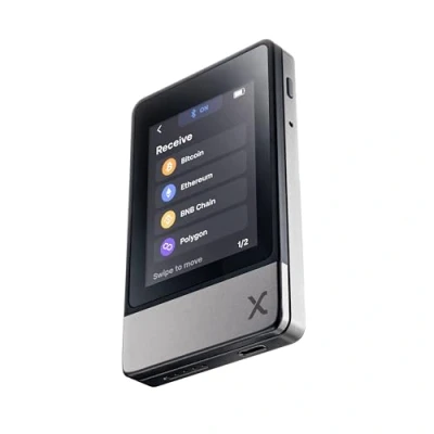 Abbildung von SecuX Neo X Krypto Wallet mit Touchscreen, Bluetooth &amp; USB C. Verwalten Sie Bitcoin, Ethereum, NFTs Token militärischer Sicherheit und benutzerfreundlicher Oberfläche.