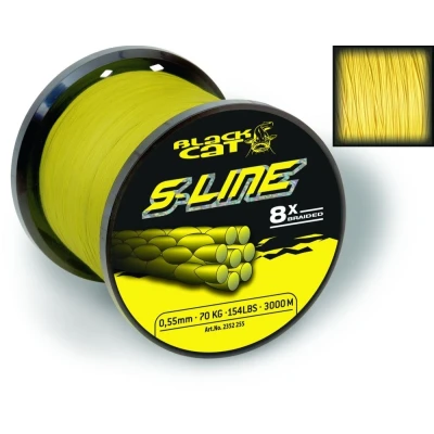 Abbildung von Black Cat S Line Gevlochten Lijn Meerval 3000m 0,45mm 50kg Geflochtene Schnur