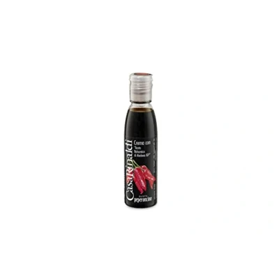Abbildung von Casa Rinaldi Creme mit Balsamico di Modena IGP, Geschmacklich Chili aromatisiert, Pikant und Intensiv, 150 ml Flasche