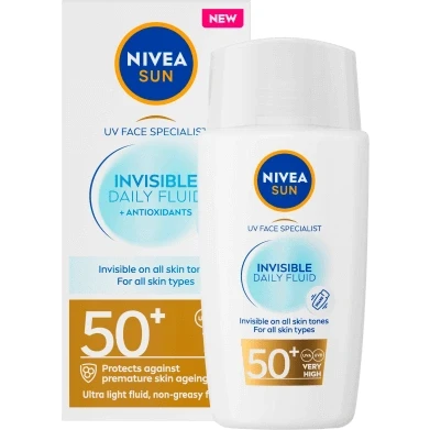 Abbildung von NIVEA UV Face Invisible Daily Fluid SPF 50+ 40 ml