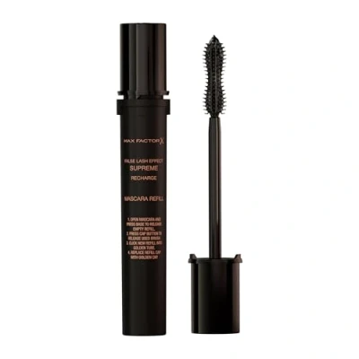 Abbildung von Max Factor False Lash Effect Supreme Recharge Mascara Refill, nachfüllbare Volumen mit keratinhaltiger Pflege Formel, Nachfüllpackung, Fb. Black