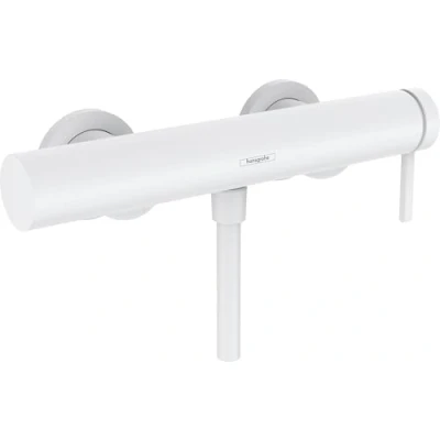 Abbildung von hansgrohe Wannenarmatur Finoris, Aufputz Brausebatterie, Duscharmatur für 1 Funktion, Mattweiß