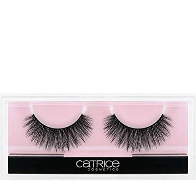 Abbildung von Catrice Lash Couture 3D False lashes, fake künstliche Wimpern, Nr. C04 Luscious Silk, schwarz, sofortiges Ergebnis, langanhaltend, verlängernd, natürlich, intensiv (1 Paar)