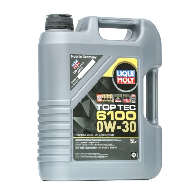 Abbildung von Liqui Moly Top Tec 6100 0W 30 5l Motoröl 20771 BMW: 3 Limousine, Touring, 1 Schrägheck, KIA: Stinger TOYOTA: Avensis III Station Wagon