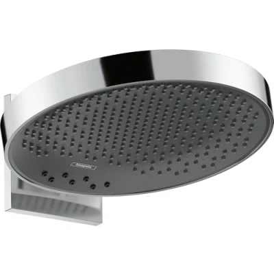 Abbildung von hansgrohe Regenduschkopf &quot;Rainfinity&quot;, (Kopfbrause, Wandanschluss), 360 3 Strahlarten mit Wandanschluss