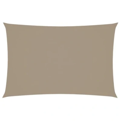 Abbildung von vidaXL Sonnensegel Wasserfest Sonnenschutz Windschutz Sonnendach UV Schutz Garten Terrasse Balkon Oxford Gewebe Rechteckig 2x4m Taupe