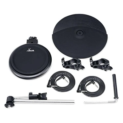 Abbildung von XDrum DD 520AOS Add On Set (Erweiterungs für 520 E Drum Set, 8&quot; Pad, 12&quot; Becken Dual Zone, Choke Funktion, Roland kompatibel, inkl. Klemmen, Haltearme und Kabel)