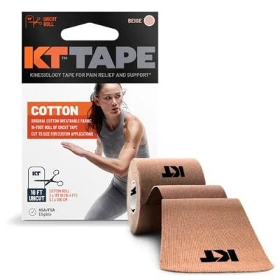 Abbildung von KT Tape Kinesiologie Original Baumwolle vorgeschnitten BEIGE