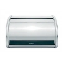 Abbildung von Brabantia Rollbrotkasten 2 Brote Zusätzlicher Stauraum durch Flache Oberseite Hält den Inhalt Frisch Brotaufbewahrung Küchenzubehör Stahl Dreamy Blue 45 x 26 17 cm