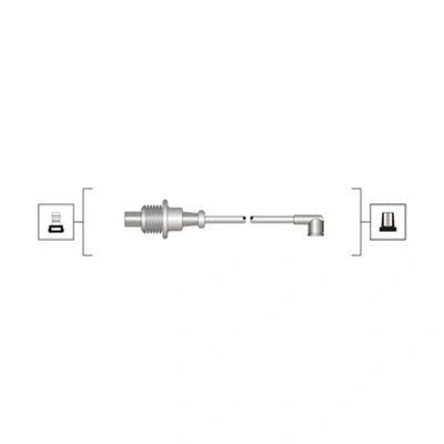 Abbildung von MAGNETI MARELLI 941319170063 Zündkabelsatz PEUGEOT: 205 Cabrio, 306 Schrägheck, CITROËN: Berlingo / First I, Evasion