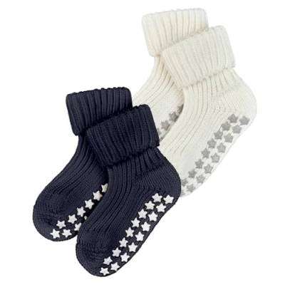 Abbildung von Falke Baby Cotton Catspads 2Pack silicone nubs improved grip Socken multicoloured für Kinder, Größe: 62/68, Multi coloured