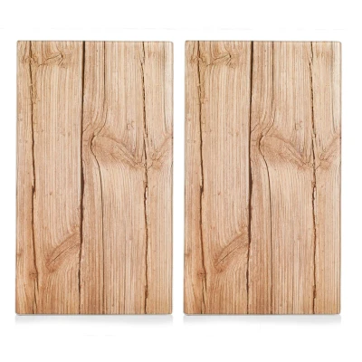Abbildung von Zeller Present Schneide und Abdeckplatte &quot;Wood&quot;, (Set, 2 tlg.), Elastikfüßen