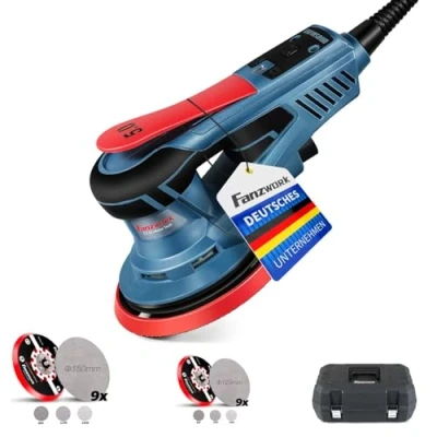 Abbildung von Fanzwork Exzenterschleifer Exzenterschleifer,125mm/150mm Schleifteller, 350W bürstenlosen Motor