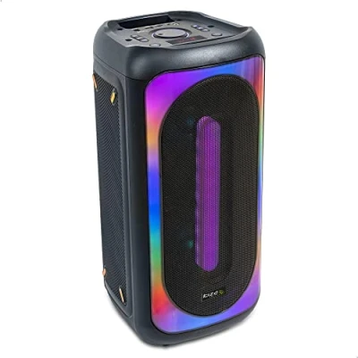 Abbildung von Ibiza MERCURE50 Batteriebetriebener 500 W Lautsprecher mit Lichteffekten, Bluetooth, SD, USB, TWS Funktion Schwarz